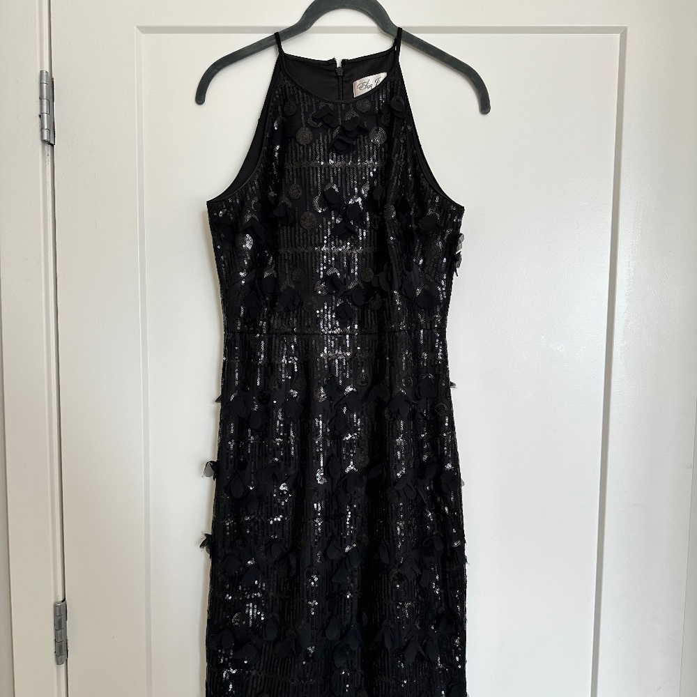 Eliza J sequin midi dress